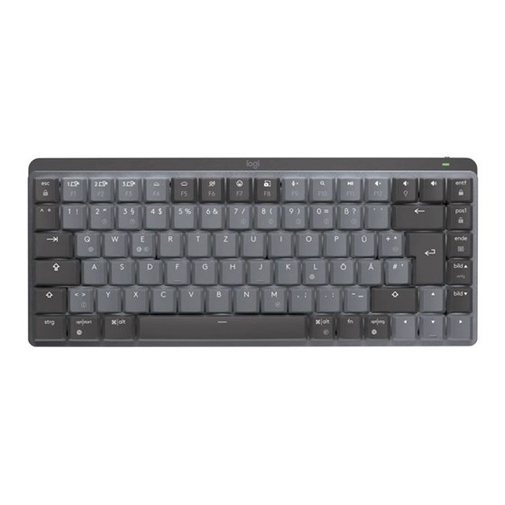 Tipkovnica LOGITECH MX Mechanical Mini, bežična, mehanička, US, siva