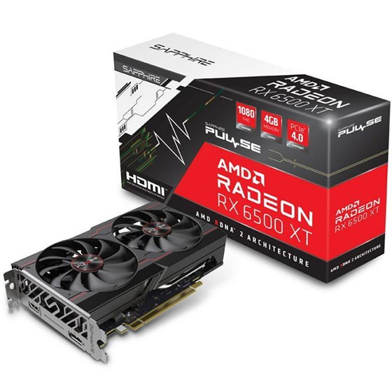 Grafička kartica Sapphire AMD Radeon RX 6500XT PULSE GAMING 4GB GDDR6 1x HDMI 1x DisplayPort P/N: 11314-01-20G