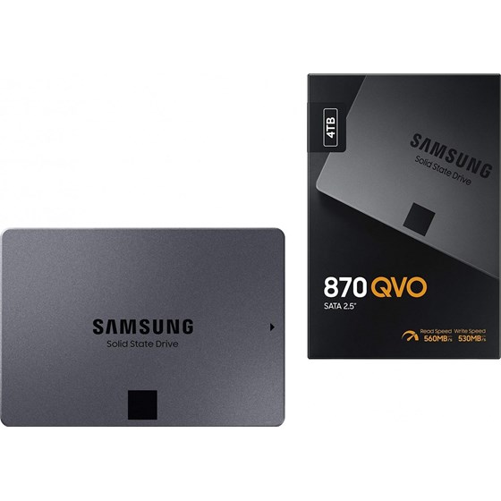 SSD 4TB Samsung 870 QVO, 2.5" SATA III, 560/530 MB/s, MZ-77Q4T0BW