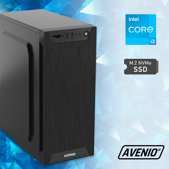 Avenio TopOffice Intel Core i3 12100 3.30GHz 8GB 512GB NVMe SSD DVDRW FreeDOS Intel UHD Graphics 730 P/N: 02242181