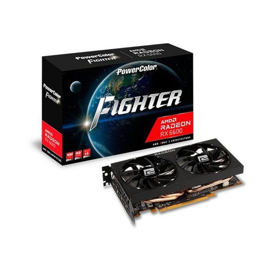 Grafička kartica PowerColor AMD Radeon RX6600 Fighter, 8GB GDDR6, AXRX 6600 8GBD6-3DH