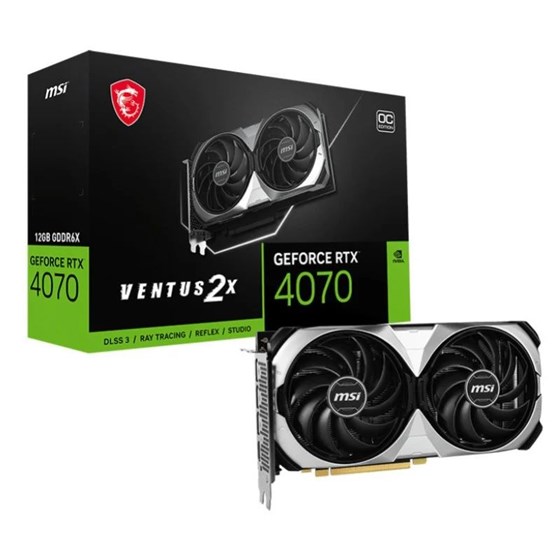 Grafička kartica MSI nVidia GeForce RTX 4070 VENTUS 2X OC 12GB GDDR6X 3xDP 1x HDMI P/N: RTX 4070 VENTUS 2X 12G OC