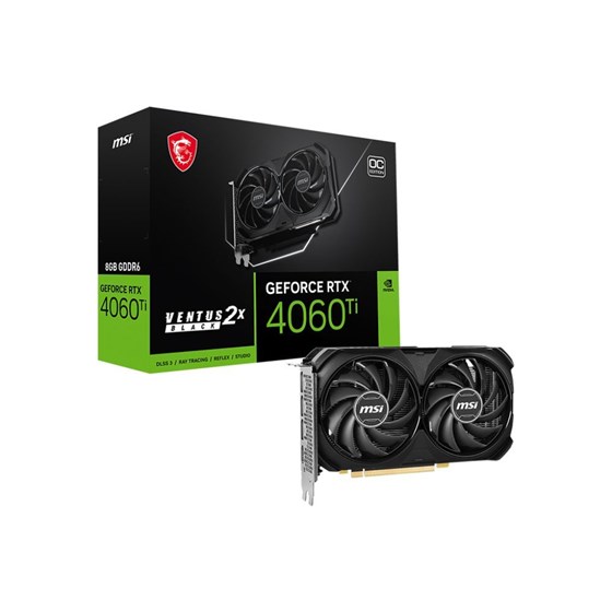 Grafička kartica MSI nVidia GeForce RTX 4060 Ti VENTUS 2X BLACK 8G OC,8GB GDDR6X, 3xDP 1x HDMI P/N: RTX 4060 TI VENTUS 2X BLACK 8G OC