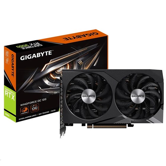 Grafička kartica Gigabyte nVidia GeForce RTX 3060 WINDFORCE OC 12G GDDR6 2xHDMI, 2xDP P/N: GV-N3060WF2OC-12GD