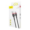 Kabel USB A - USB C 2m braided 2A Baseus crno crveni P/N: CATKLF-C91