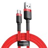 Kabel USB A - USB C 2m, braided 2A Baseus crveni, CATKLF-C09