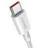 Kabel USB C - USB C 1m, Baseus Superior Series, 100W, bijeli, CATYS-B02