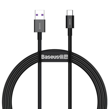 Kabel USB A - USB C 1m, Baseus Superior Series, 66W, crni, CATYS-01