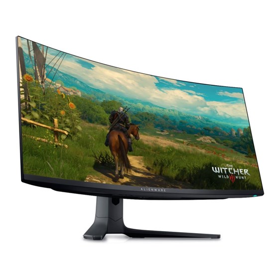 Monitor Dell Alienware, AW3423DWF, 34" WQHD 165Hz Quantum Dot OLED zakrivljen, Height, Swivel, Tilt, AMD FreeSync Premium Pro 4x USB (2x Power Charging)