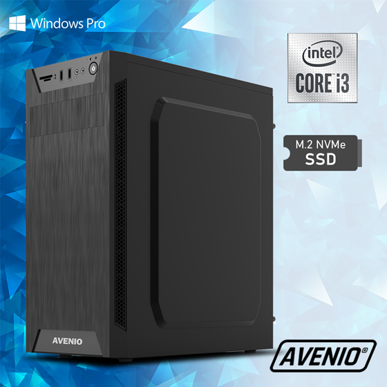 Avenio ProOffice BTS Intel Core i3 10105 3.70GHz 16GB 512GB SSD NVMe DVDRW W10P Intel UHD Graphics 630 P/N: 02242228