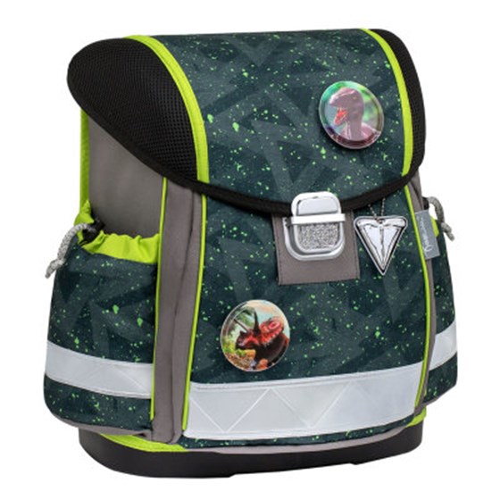 Torba školska Belmil classy with patches green Splash 403-13/AG/PC-4