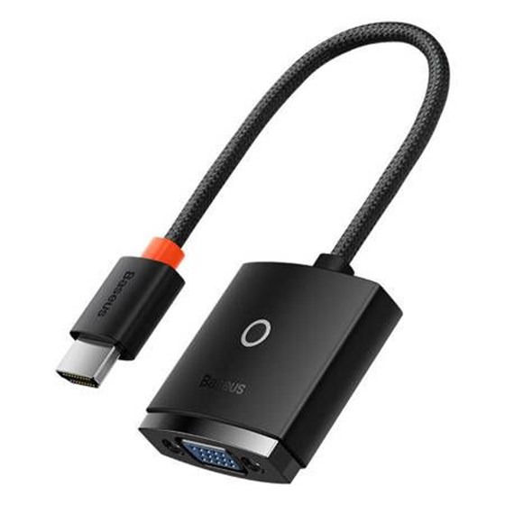 Adapter HDMI (M) - VGA (Ž) Baseus Lite Series bez zvuka crni WKQX010001