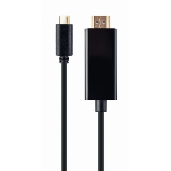 Kabel USB C - HDMI 2m, Gembird 4K 30Hz crni, A-CM-HDMIM-01
