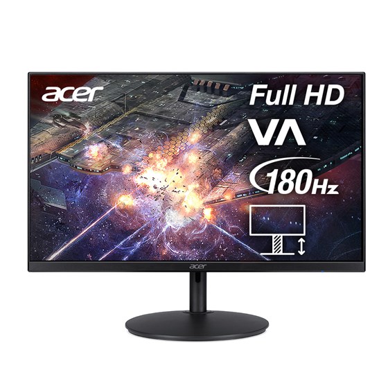 Monitor Acer Nitro XF240YS3Biphx, UM.QX0EE.301, 23.8" FullHD Zero Frame 180Hz, 1ms, HDMI, DisplayPort, HDR10, AMD Freesync, Height stand