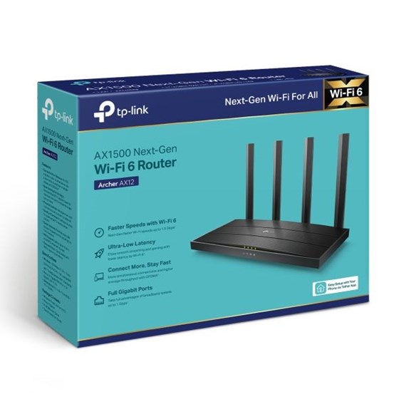TP-Link Archer AX12, AX1500 Dual Band Gigabit Wi-Fi 6 Router