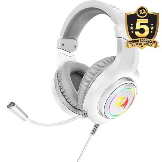 HEADSET - REDRAGON HYLAS H260 RGB White