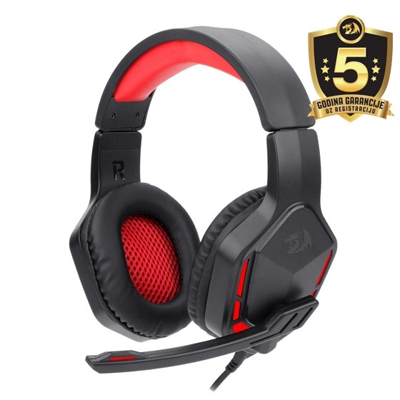 HEADSET - REDRAGON THEMIS H220, RED LED BACKLIGHT