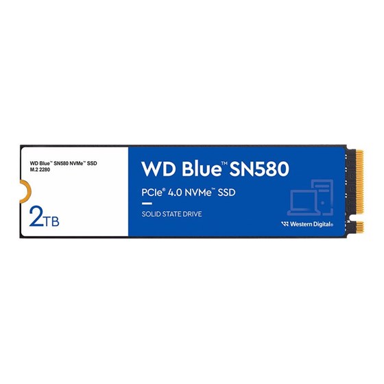 SSD 2TB WD Blue SN580 2TB M.2 PCIe 4.0 NVMe, WDS200T3B0E
