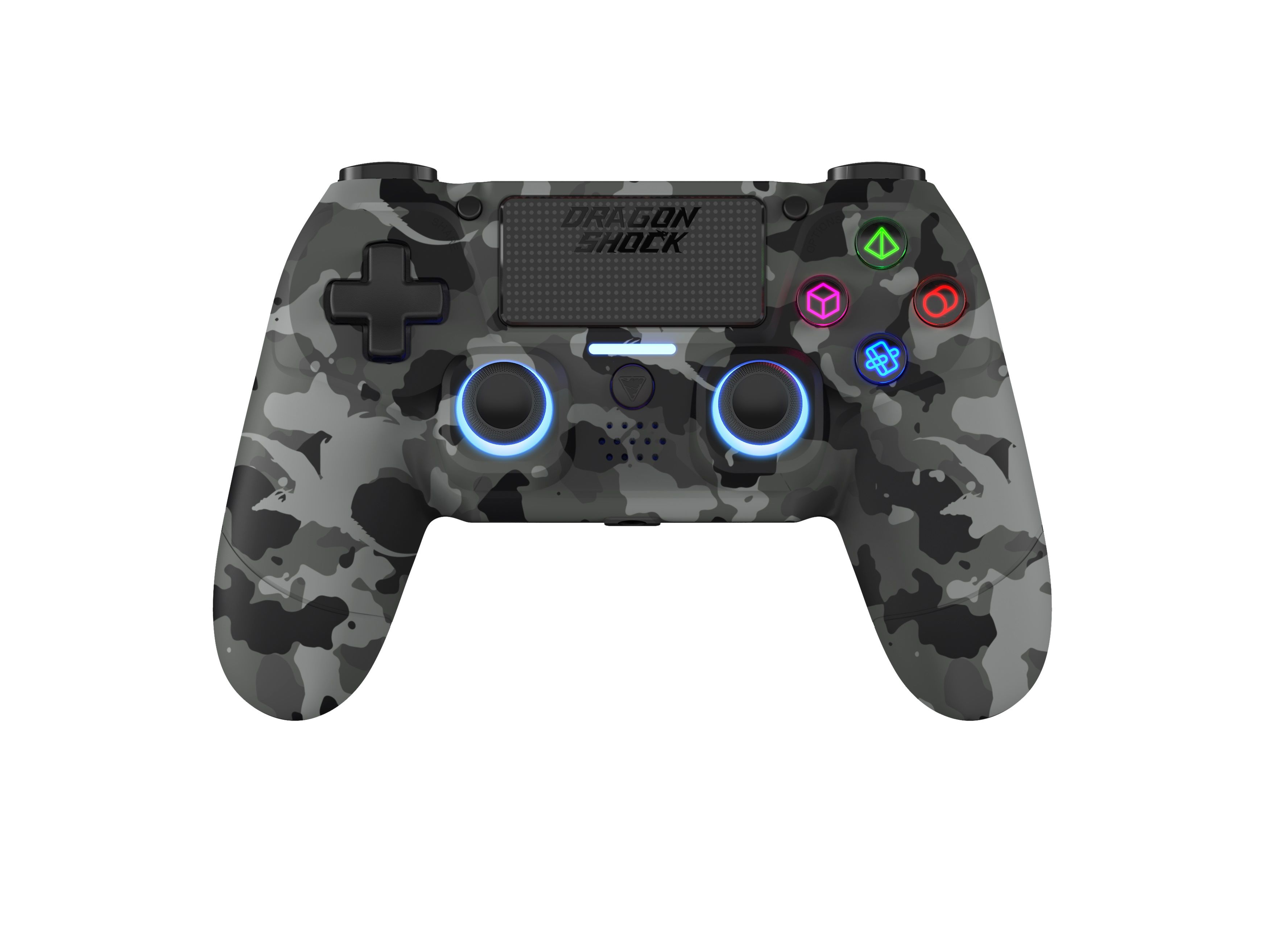 DRAGONSHOCK MIZAR WIRELESS CONTROLLER GREY CAMO PS4 PC MOBILE 0