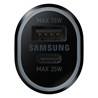 Auto punjač Samsung L4020 Duo 25W i 15W Fast Charge USB-C i USB A crni, bez kabela, EP-L4020NBEGEU