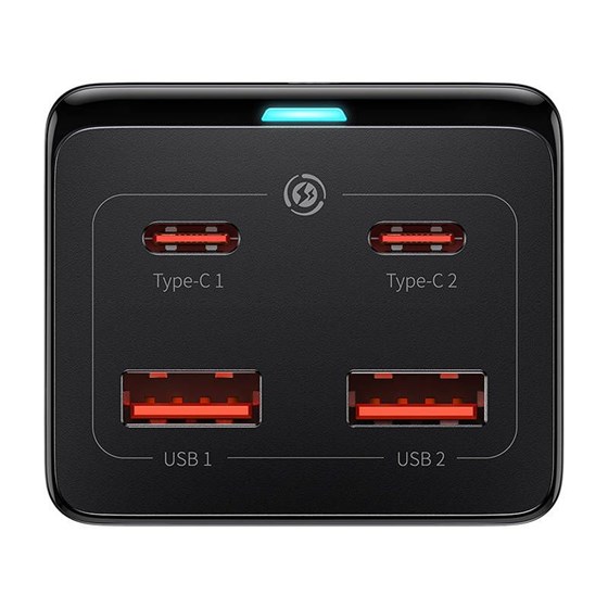 Univerzalni punjač Baseus Gan3 pro wall charger PowerStrip 100W, 2x USB A + 2x USB C + USB C kabel, CCGP000101