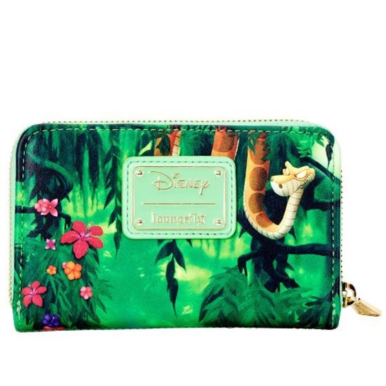 LOUNGEFLY DISNEY JUNGLE BOOK BARE NECESSITIES ZIP AROUND WALLET