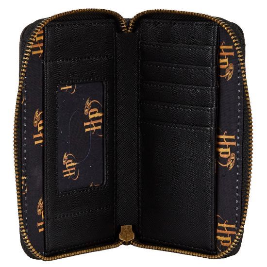 LOUNGEFLY HARRY POTTER SCORCERERS STONE ZIP AROUND WALLET