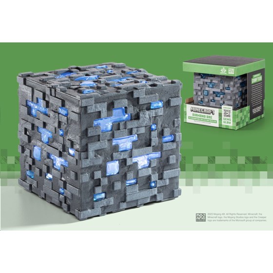 NOBLE COLLECTION – MINECRAFT – ILLUMINATING DIAMOND ORE