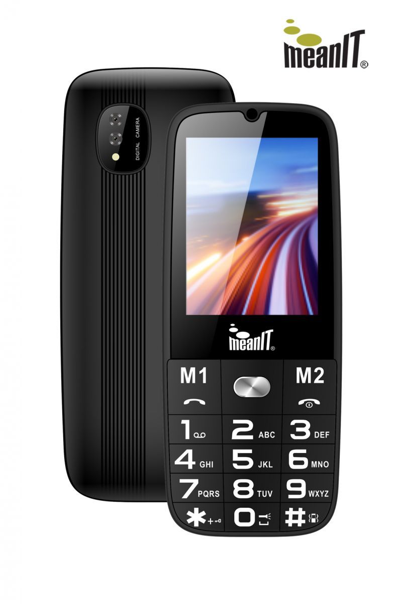 MEANIT SENIOR 15 MOBILNI TELEFON, 2.4", CRNI, MGSM109
