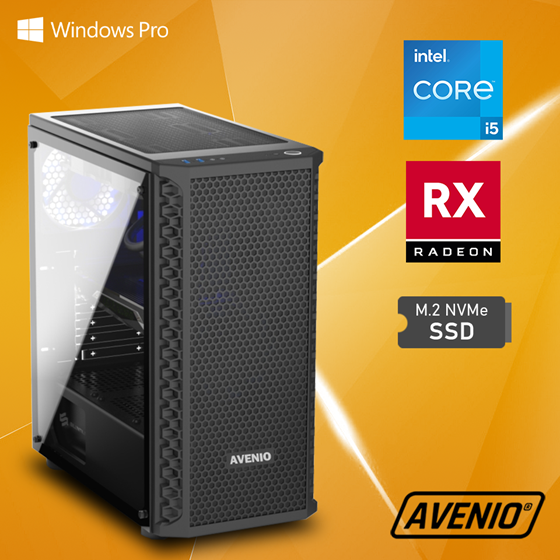 Avenio OptiGamer Intel Core i5 12400F 2.50GHz 32GB 1TB SSD W11P AMD Radeon RX 6700 Core 10GB GDDR6 P/N: 02242288