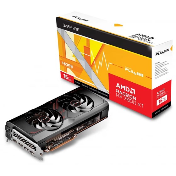 Grafička kartica Sapphire AMD Radeon RX 7800 XT PULSE GAMING 16GB GDDR6, 11330-02-20G