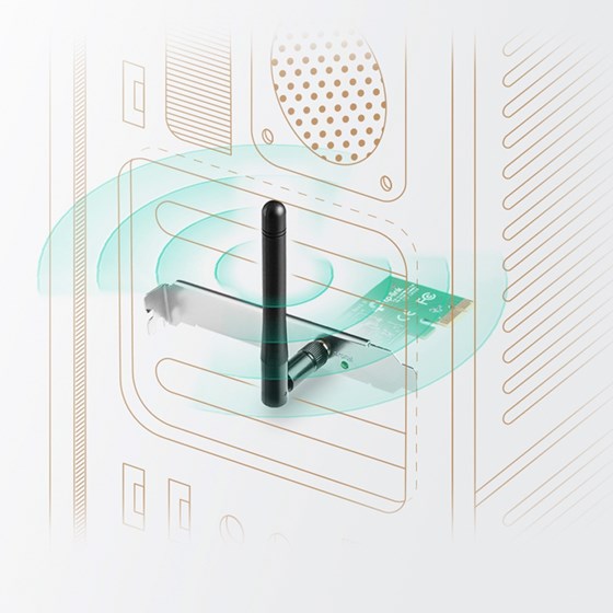 TP-Link TL-WN781ND, 150Mbps Wireless N PCIe Adapter, Mrežna kartica
