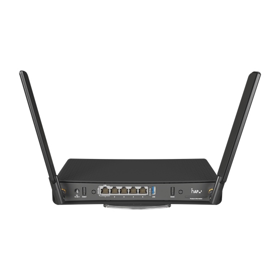 Mikrotik hAP ax3, AX1800 WiFi 6 Router, 2.4GHz/5GHz, 802.11ax, RouterOS L6 (C53UiG+5HPaxD2HPaxD) 