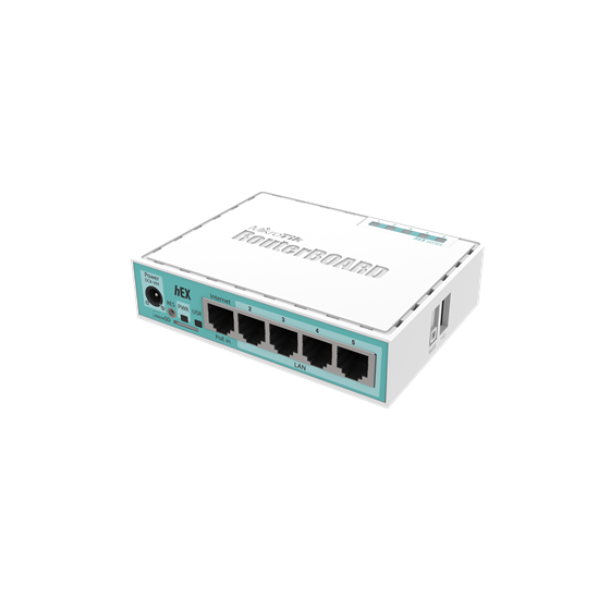MikroTik hEX Router, 5×G-LAN, microSD, USB, RouterOS L4 (RB750Gr3)