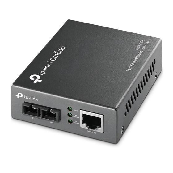 TP-Link MC110CS 100Mbps RJ45 to 100base optical (SC, SM)-20km Media Converter