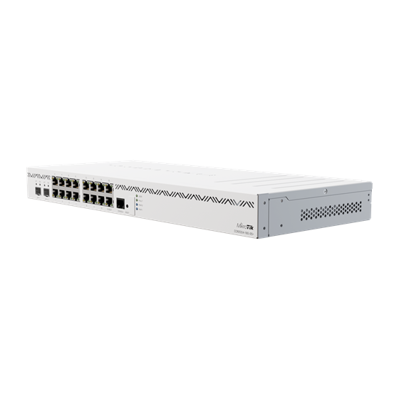 MikroTik Cloud Core Router CCR2004-16G-2S+, 16×G-LAN, 2×SFP+, 1U rackmount, Dual PSU, RouterOS L6