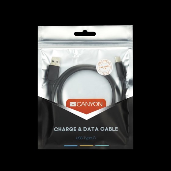 Kabel CANYON USB 2.0 na USB Type C 1.8M Crni P/N: CNE-USBC2B