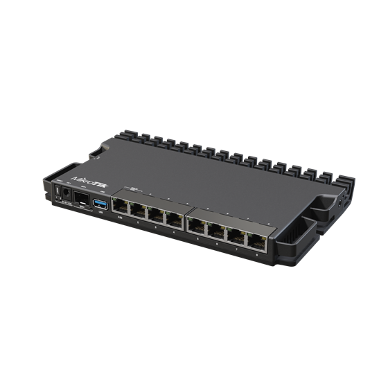 Mikrotik RB5009UG+S+IN, Router heavy-duty, 1GB DDR4 RAM, 1GB NAND, 1×2.5 G-LAN, 7× G-LAN, 1×SFP+, RouterOS L5