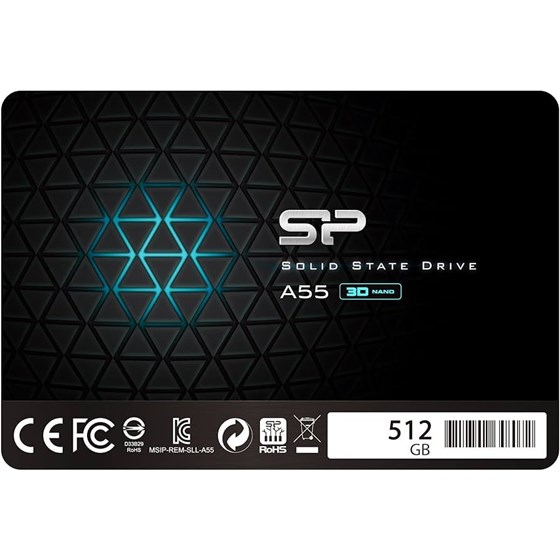 SSD 512GB SiliconPower Ace A55 2.5" SATA III 560/530 MB/s, PN: SP512GBSS3A55S25