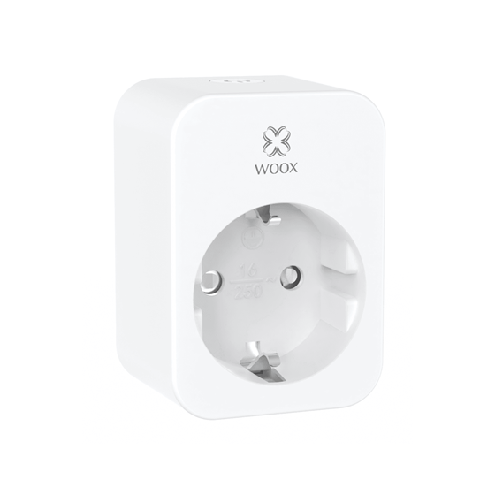 Woox Smart Wi-Fi utičnica EU, 16A/3680W, kontrola potrošnje energije, WooxHome app, Alexa & Google Assistant