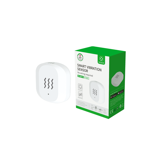 Woox ZigBee Smart Wi-Fi senzor vibracija, WooxHome app, Alexa & Google Assistant