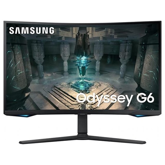 Monitor Samsung Odyssey G6 G65B, 27" QHD, VA, 240Hz 1ms, DP, LAN, HDMI, Pivot, AMD FreeSync, Zakrivljen, Zvučnici, Crna, LS27BG650EUXEN