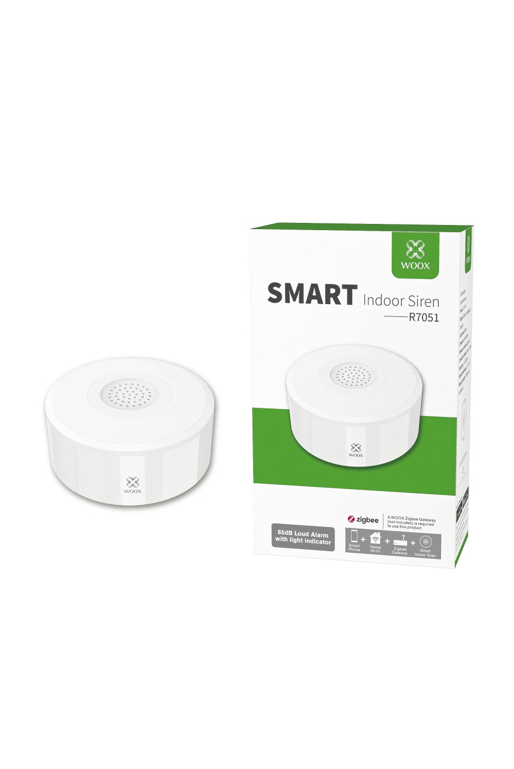 Woox ZigBee Smart Wi-Fi unutarnja sirena, WooxHome app, Alexa & Google Assistant