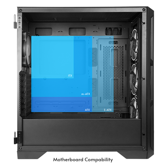 Kućište Chieftec Apex Air, E-ATX, Bez napajanja, Kaljeno staklo, Crna, GA-01B-M-OP 