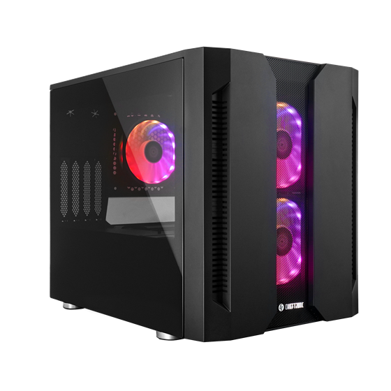 Kućište Chieftec M2, mATX, Bez napajanja, Kaljeno staklo, RGB, Crna, GM-02B-OP