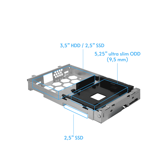 Kućište Chieftec Uni, mATX, 300W, Crna, BE-10B-300
