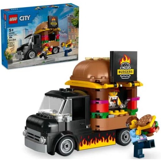 LEGO City Kamion s hamburgerima igračaka za slaganje 60404