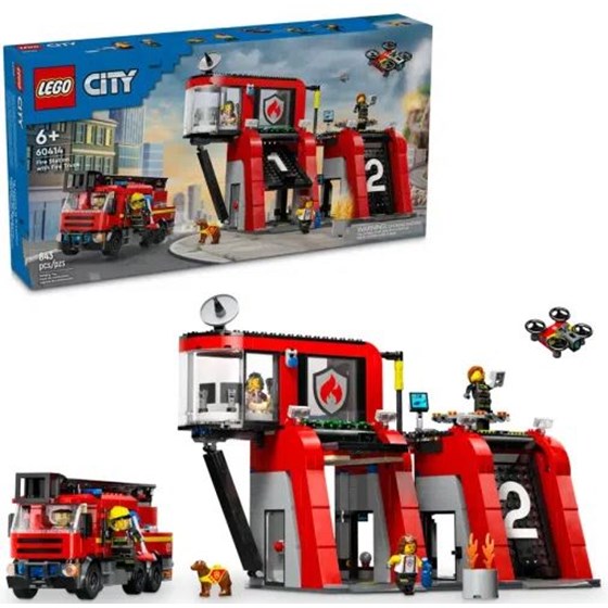 LEGO City Vatrogasna postaja i vatrogasni kamion za igru 60414