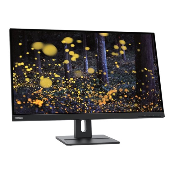 Monitor Lenovo ThinkVision E27q-20, 27" WQHD, IPS, 75Hz 4ms, HDMI, DP, Pivot, Zvučnici, Crni, 62D0GAT1EU