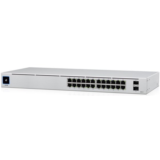 Ubiquiti UniFi Managed 24-port Gigabit Switch, 16-port PoE+, 2×SFP, Rackmount, 95W (USW-24-PoE Gen2)